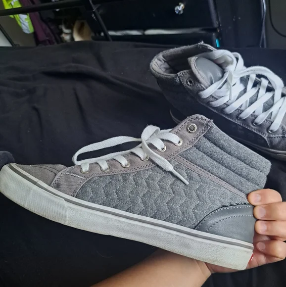 Womens grey Levi high top shoes - Picture 5 of 6